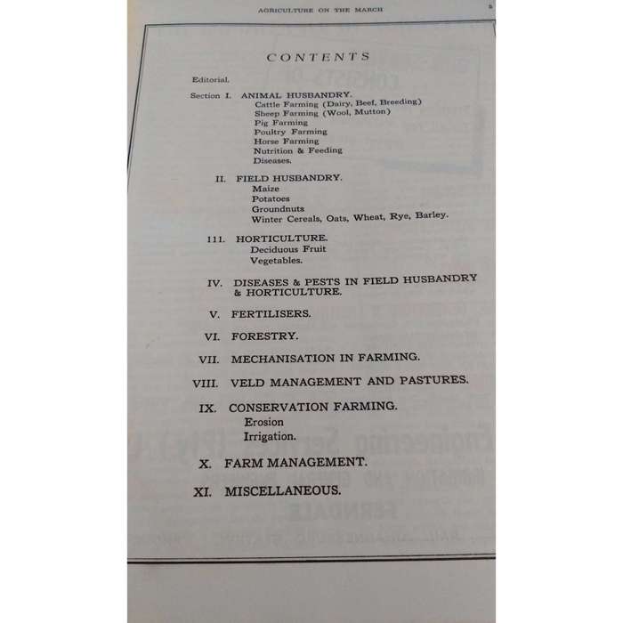 Agriculture on the March: Incorporating Progressive Farming in South Africa 1948 | Editor's G.J. ...