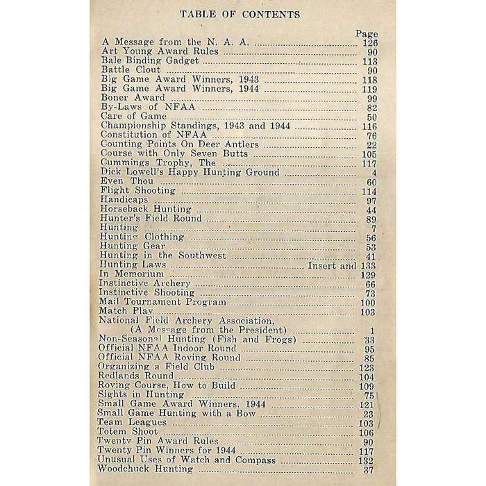 Archery Handbook 1945-46