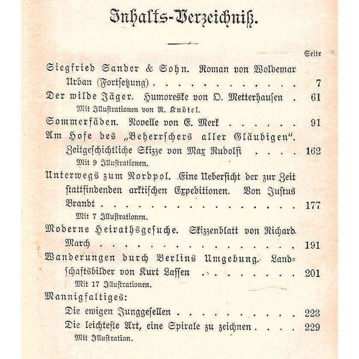 Bibliothek der Unterhaltung und des Willens, 1894 (German)