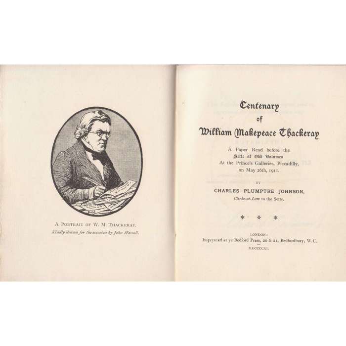 Centenary of Willam Makepeace Thakeray (Limited Edition) | Charles Plumptre Johnson
