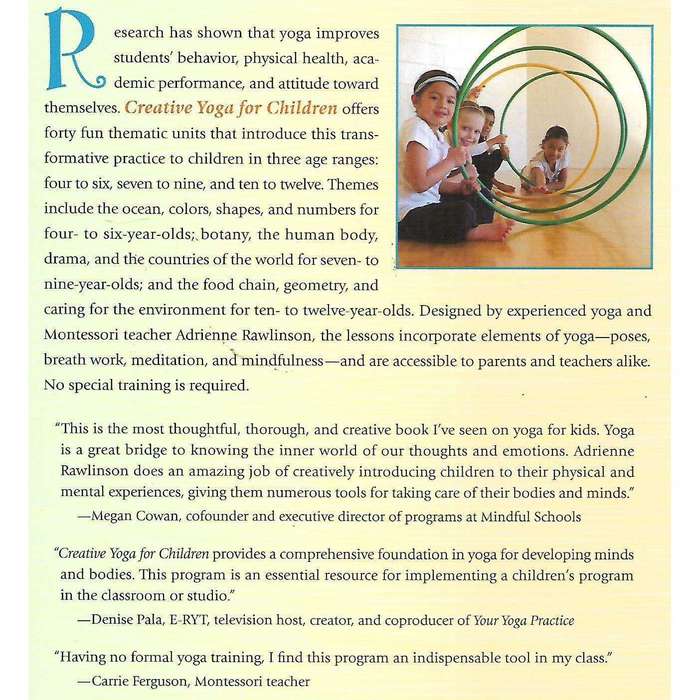 Creative Yoga for Children: 40 Fun Ready-to-TEach Lessons for Ages 4-12 | Adrienne Rawlinson