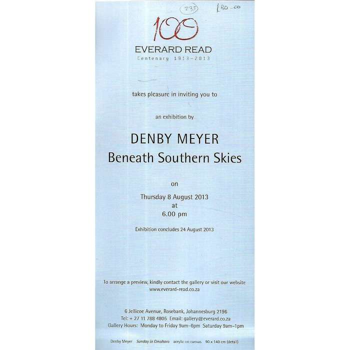 Denby Meyer: Beneath Southern Skies (Invitation Card)