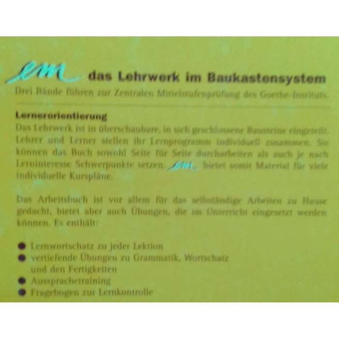 EM Hauptkurs: Deutsch als Fremdsprache fur die Mittlestufe (Arbeitsbuch) | Michaela Perlman-Balme...