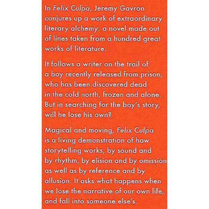 Felix Culpa: A Novel | Jeremy Cavron