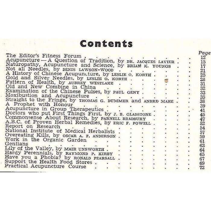 Fitness and Health from Herbs (April, 1963)