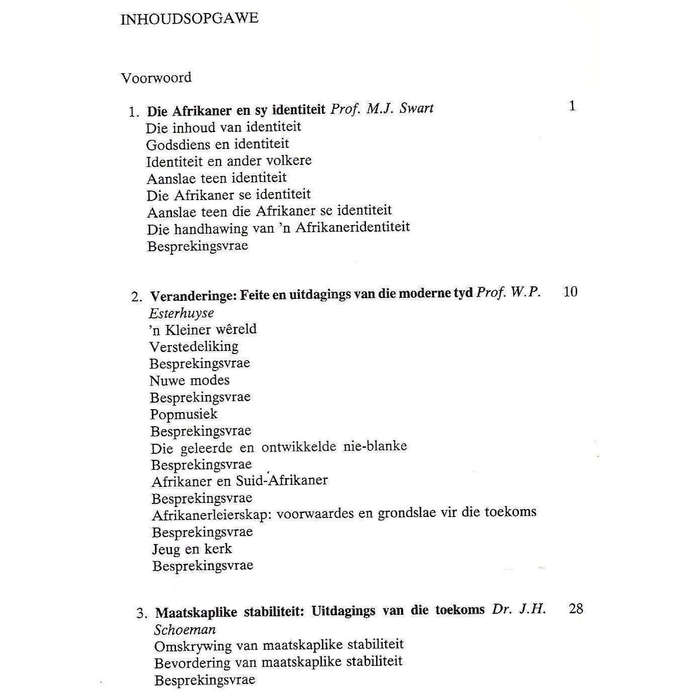 Fokus 2: Onderwerpe met Riglyne vir Bespreking by Jeugleierskursusse en -Konferensies (Afrikaans)