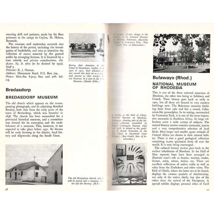 Guide to the Museums of Southern Africa | H. Fransen