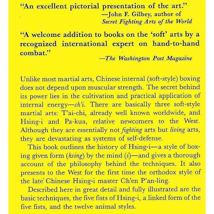 Hsing-I: Chinese Internal Boxing | Robert W. Smith & Allen Pitman