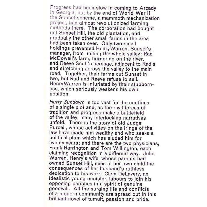 Hurry Sundown | K. B. Gilden