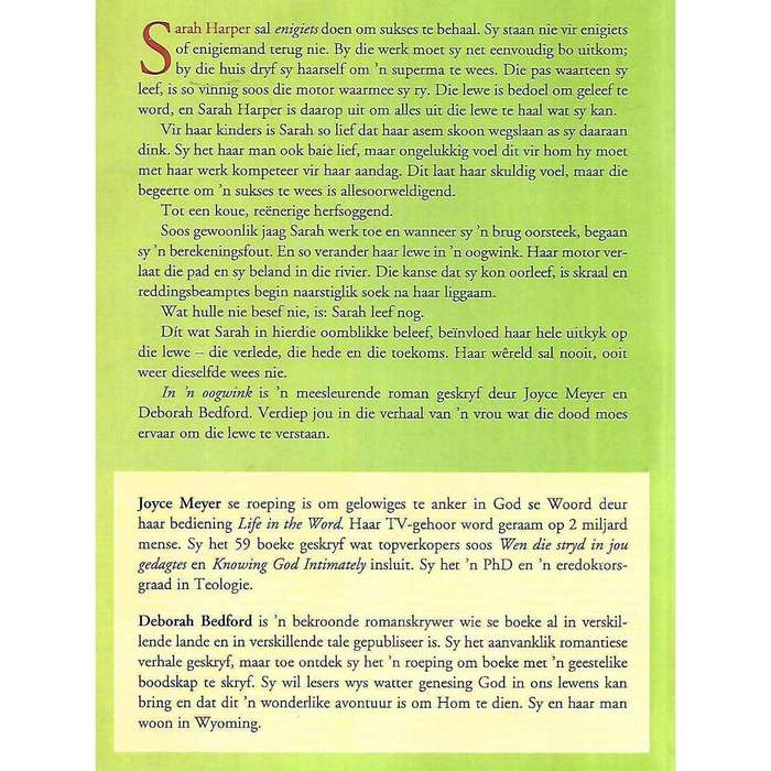 In 'n Oogwink: 'n Roman | Joyce Meyer & Deborah Bedford