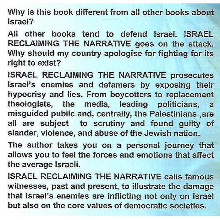 Israel: Reclaiming the Narrative (Inscribed by Author) | Barry Shaw