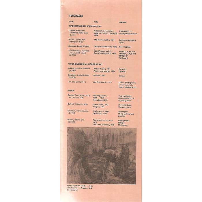 Johannesburg Art Gallery Annual Report (1981/1982)