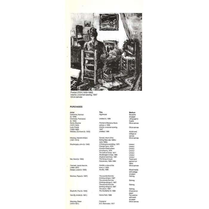 Johannesburg Art Gallery Annual Report (1986/1987)