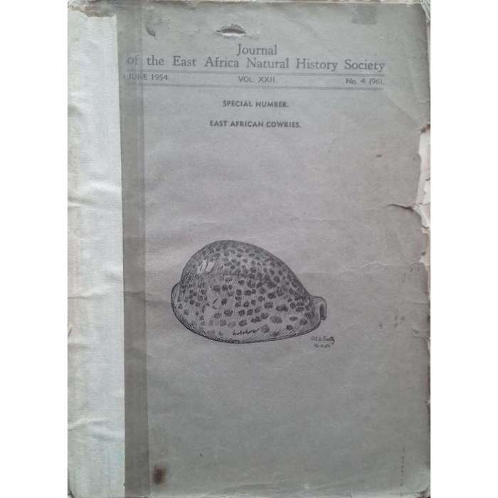 Journal of the East Africa Natural History Society: Special Number on East African Cowries (Vol. ...