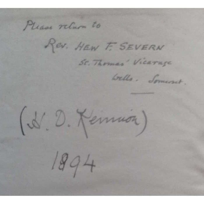 Life and Letters of Joseph Severn (Copy Belonged to Rev. Hew Severn, with Letter) | William Sharp