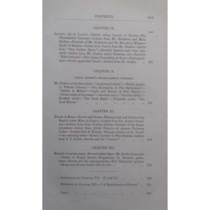 Life and Letters of Joseph Severn (Copy Belonged to Rev. Hew Severn, with Letter) | William Sharp