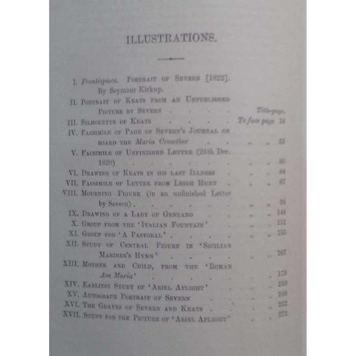 Life and Letters of Joseph Severn (Copy Belonged to Rev. Hew Severn, with Letter) | William Sharp