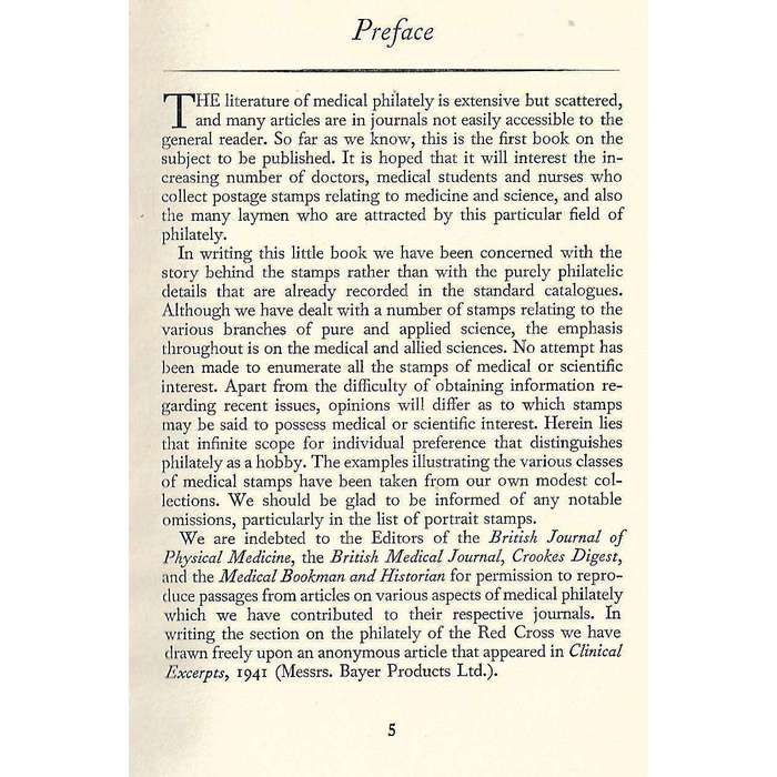 Medicine and Science in Postage Stamps | W. J. Bishop and N. M. Matheson
