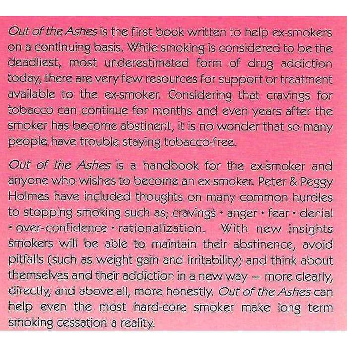 Out of the Ashes: Help for People who have Stopped Smoking | Peter & Peggy Holmes