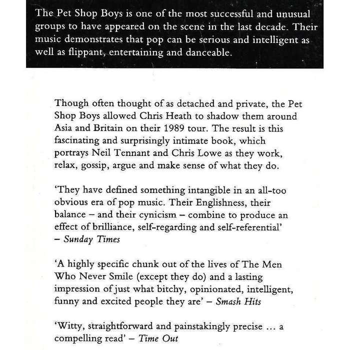 Pet Shop Boys, Literally | Chris Heath