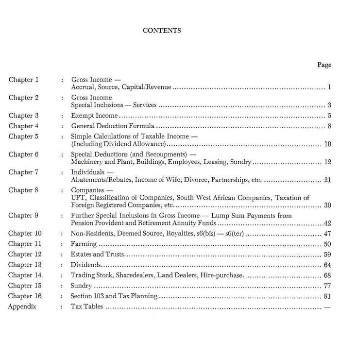Questions of SA Income Tax 1980 | J. R. P. Morris (Ed.)