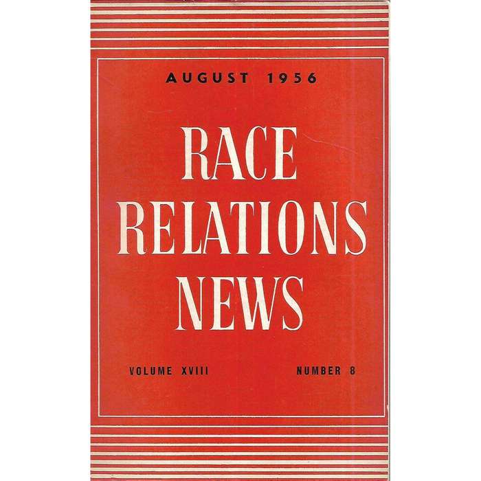 Race Relations News (Vol. 18, No. 8)