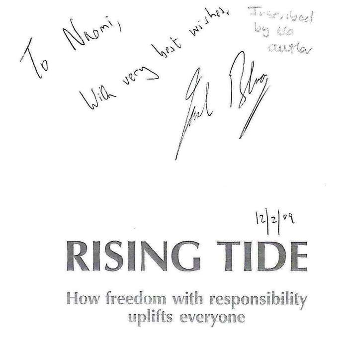Rising Tide: How Freedom With Responsibility Uplifts Everyone (Inscribed by Author) | Jack Bloom