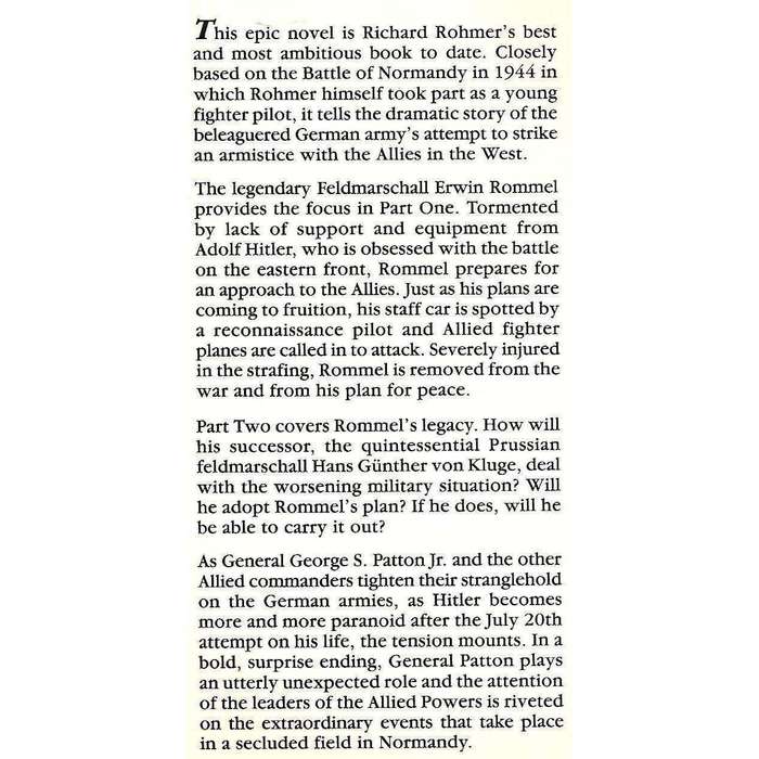 Rommel & Patton (First Edition, 1986) | Richard Rohmer