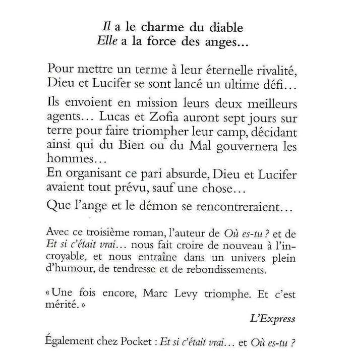 Sept jours pour une eternite... (French) | Marc Levy