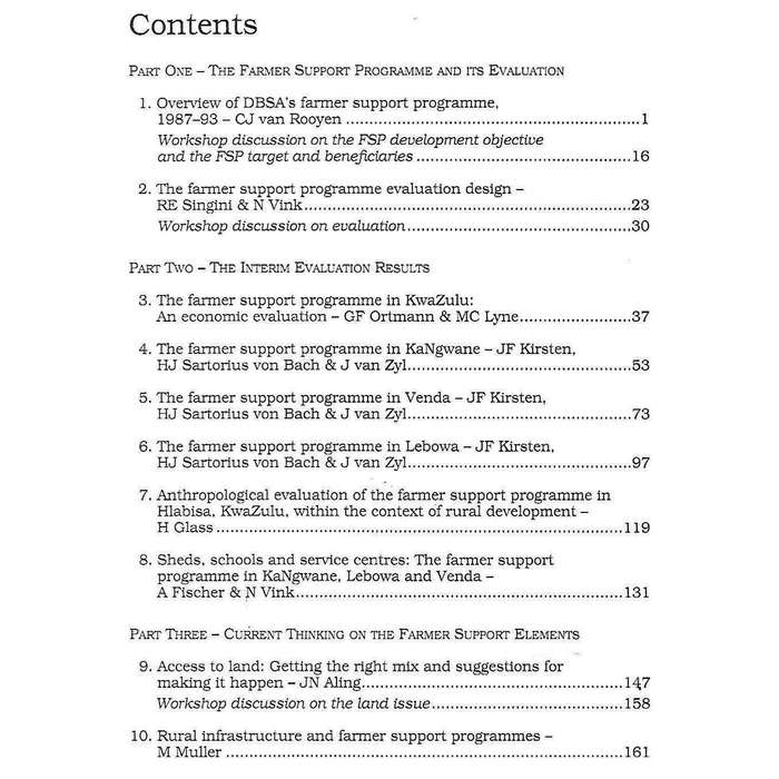 Serving Small-Scale Farmers: An Evaluation of the DBSA's Farmer Support Programmes | Richard Sing...