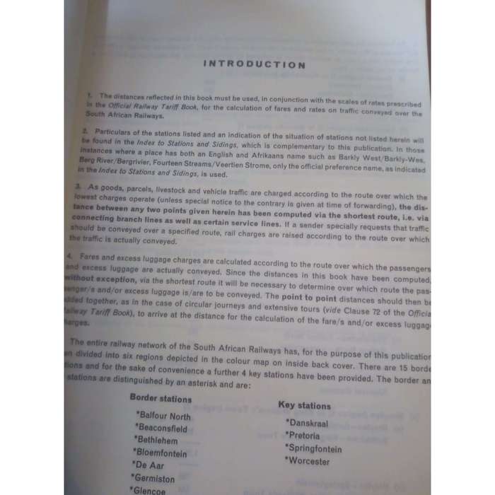 South African Railways: (English Afrikaans Edition) Book of Distances Afstandboek No. 4