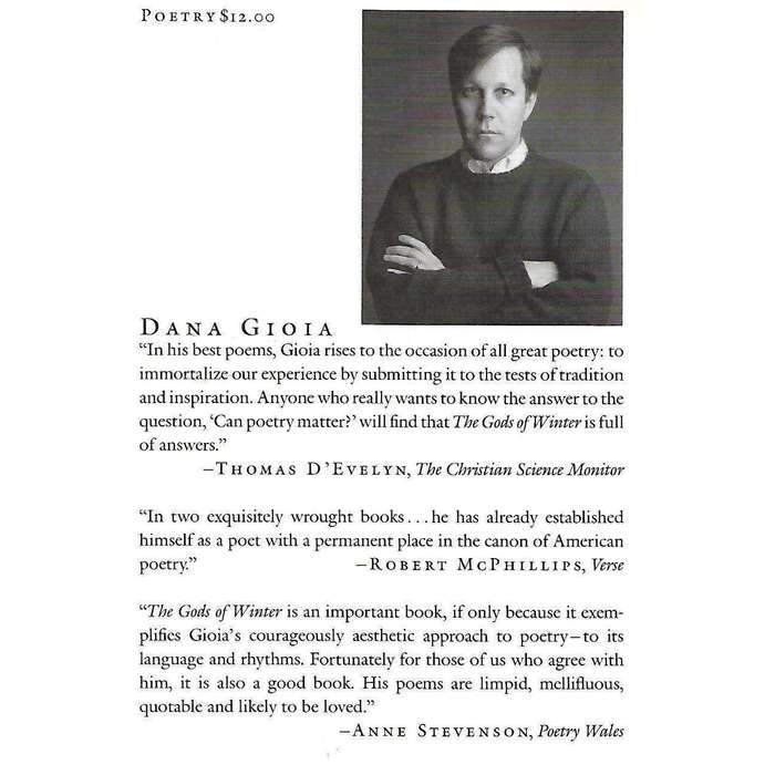The Gods of Winter (Inscribed by Author) | Dana Gioia