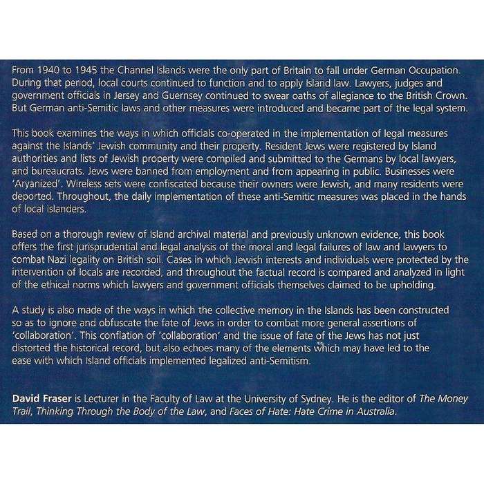 The Jews of the Channel Islands and the Rule of Law, 1940-1945 | David Fraser