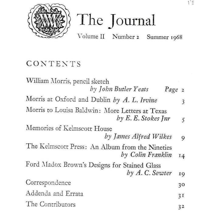 The Journal of the William Morris Society (4 Volumes)