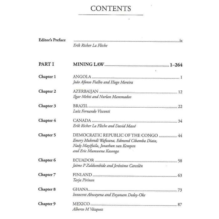 The Mining Law Review (Possibly Inscribed by Editor) | Erik Richer la Fleche (Ed.)