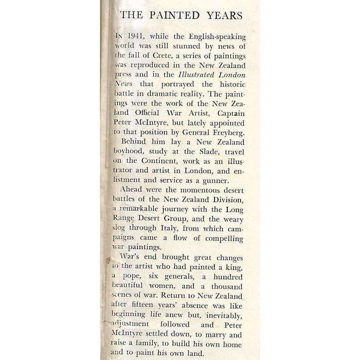 The Painted Years (Signed by Author) | Peter McIntyre