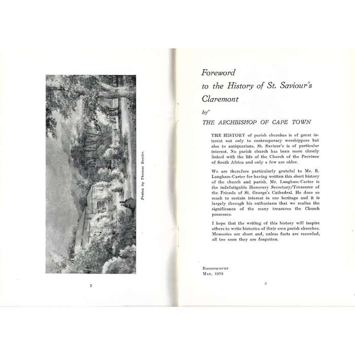 Under the Mountain: The Story of St. Saviour's, Claremont | R. R. Langham-Carter