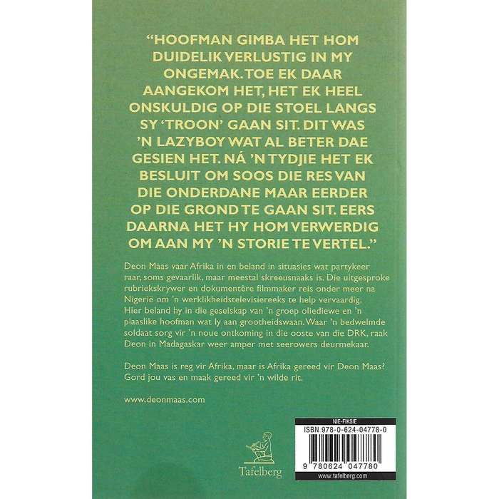 Witboy in Afrika: Reise Deur Die Donker Kontinent (Inscribed by Author) | Deon Maas