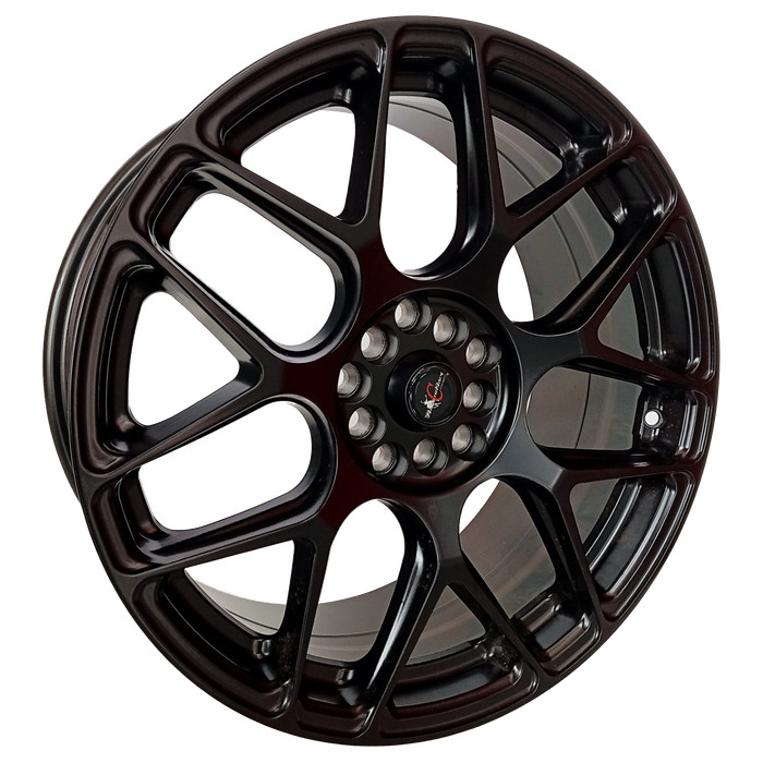 18" ZIRC D070 10/100/114 8J ET40 CB73.1 Satin Black Wheels