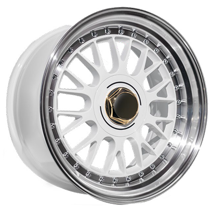 17" Evolution Racing Belem 10/112/120 8.5J ET20 CB72.56 White Wheels