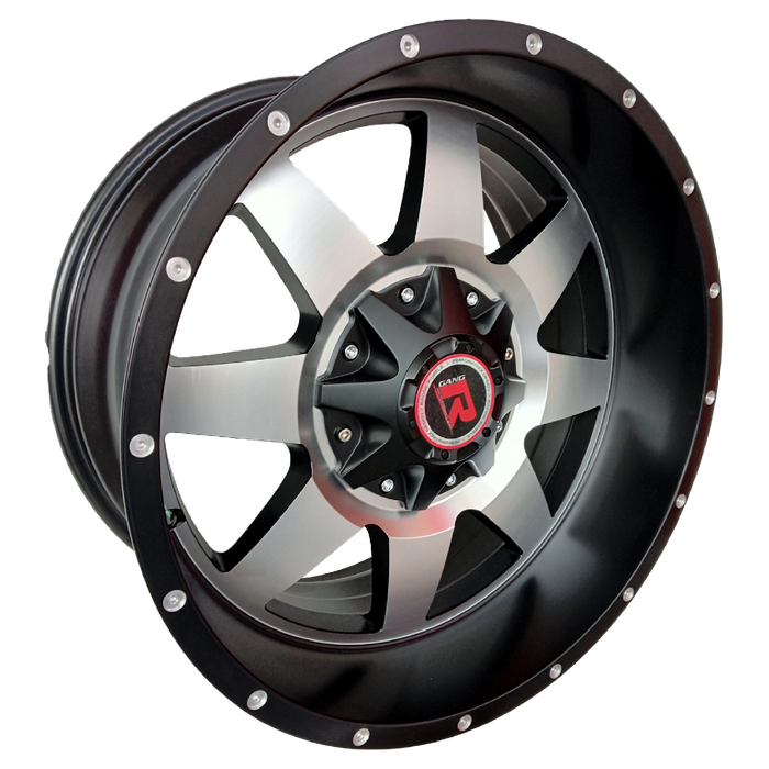 20" GR313 5/139/150 ET0 CB Matt Black + Silver Tint Wheels
