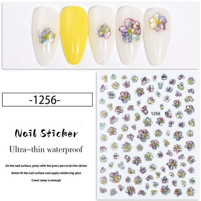 Nail Sticker - 1256 - Flowers