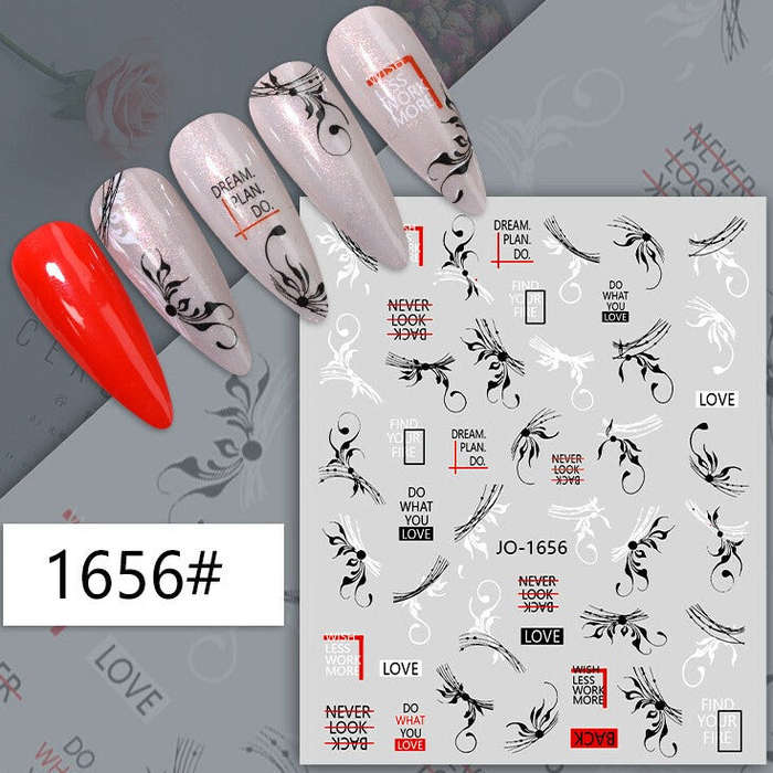 Nail Sticker - 1656 - Flowers