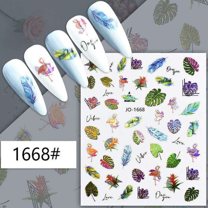 Nail Sticker - 1668 - Leaves