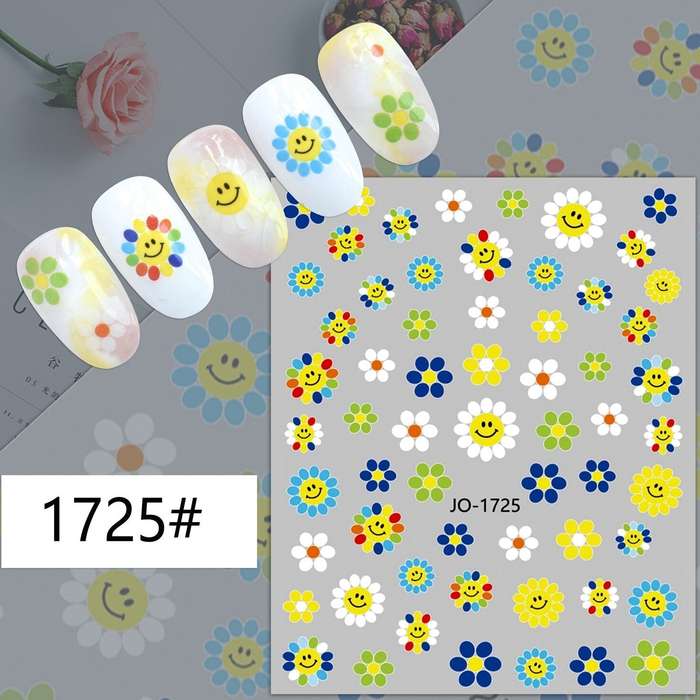 Nail Sticker - 1725 - Flowers