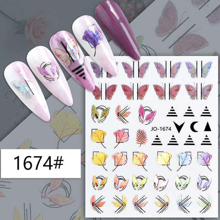 Nail Sticker - 1674 - Butterflies
