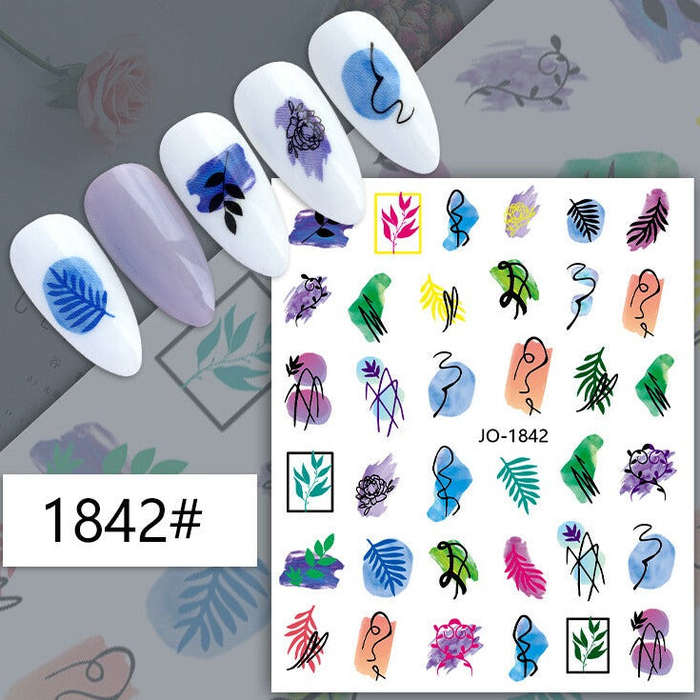 Nail Sticker - 1842 - Leaves