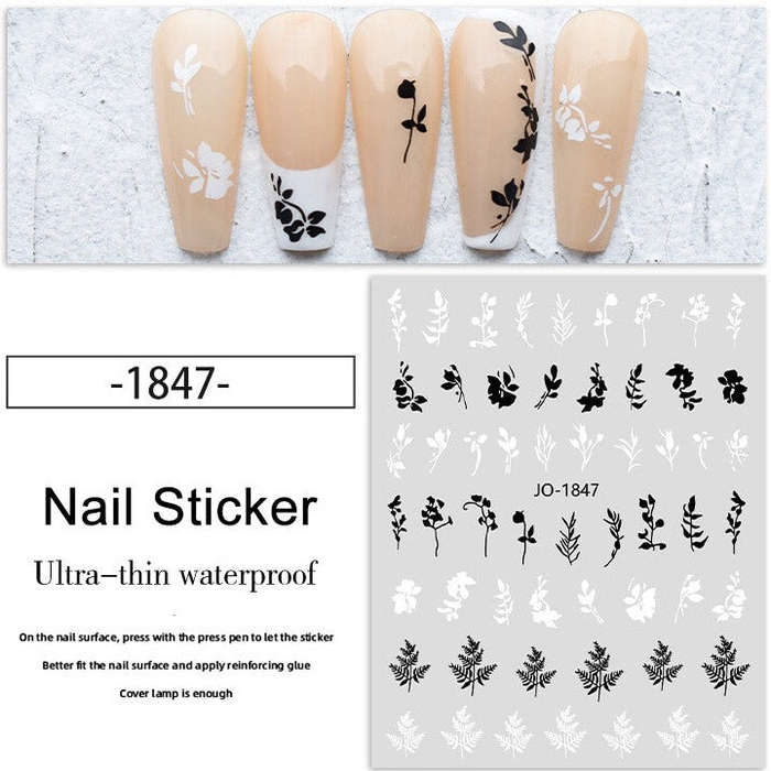 Nail Sticker - 1847 - Leaves