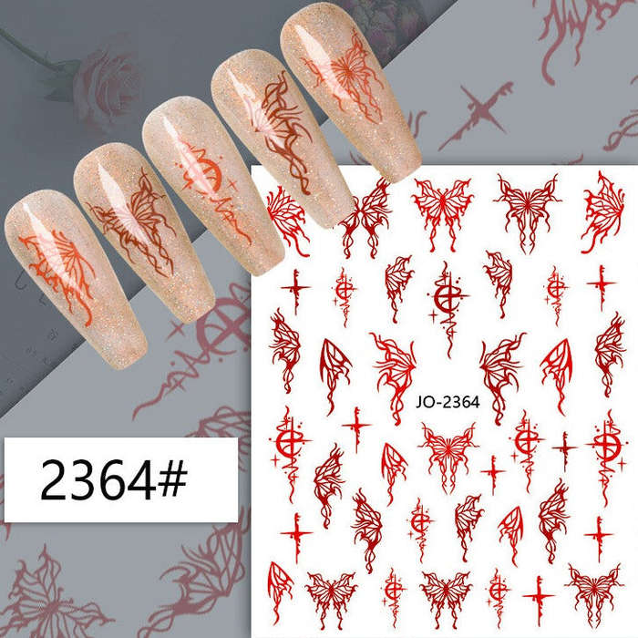 Nail Sticker - 2364 - Butterfly