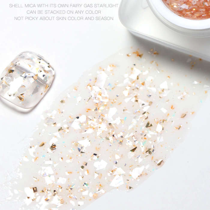 Shell Mica - UV Gel Polish Pod - 8g